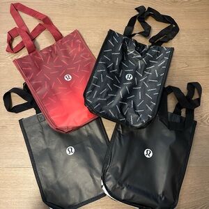 lululemon Set of 4 Reusable Shopping Bags